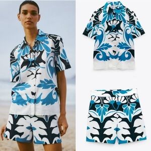 ZARA TOP/ SHORTS